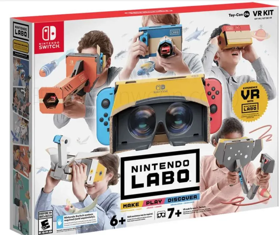 任天堂最新AR/VR专利还在搞纸盒Labo VR