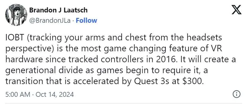 物理型VR游戏《Bonelab》计划在Quest 3系列上实现IOBT功能