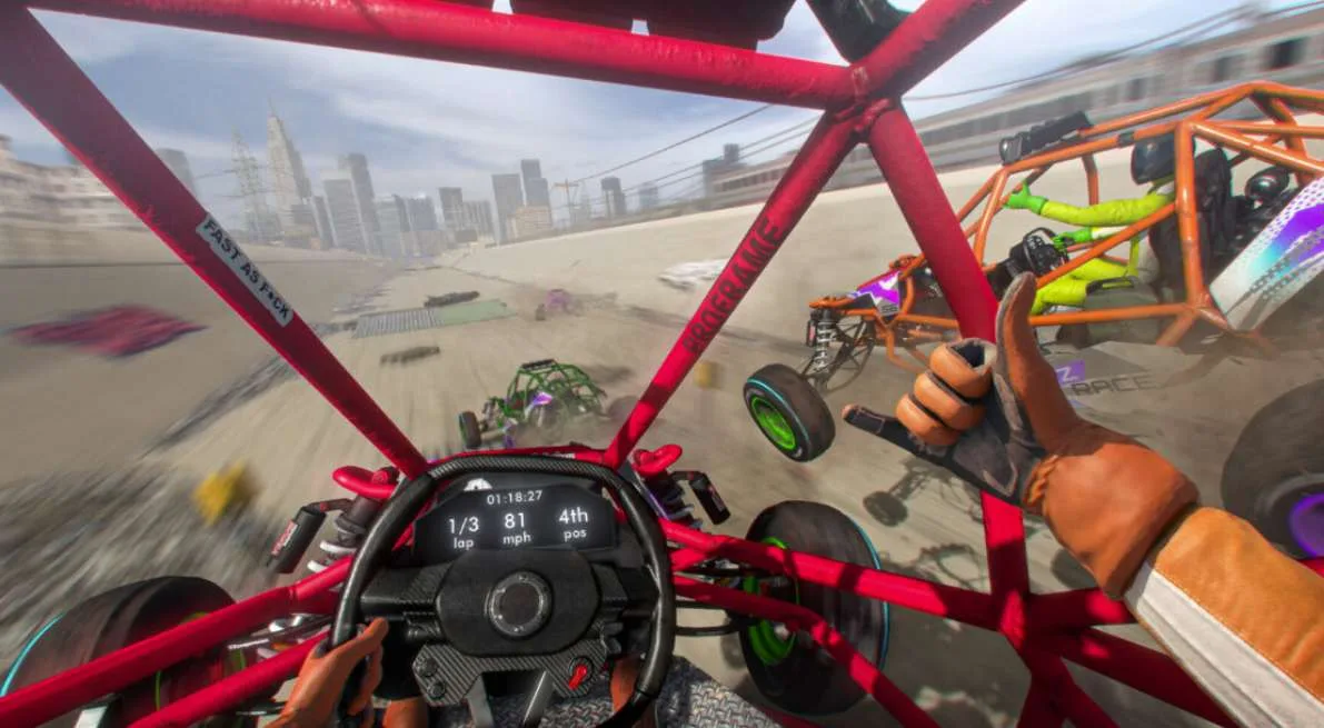 玩家强烈反对后，VR竞速游戏《EXOcars》恢复触觉方向盘支持