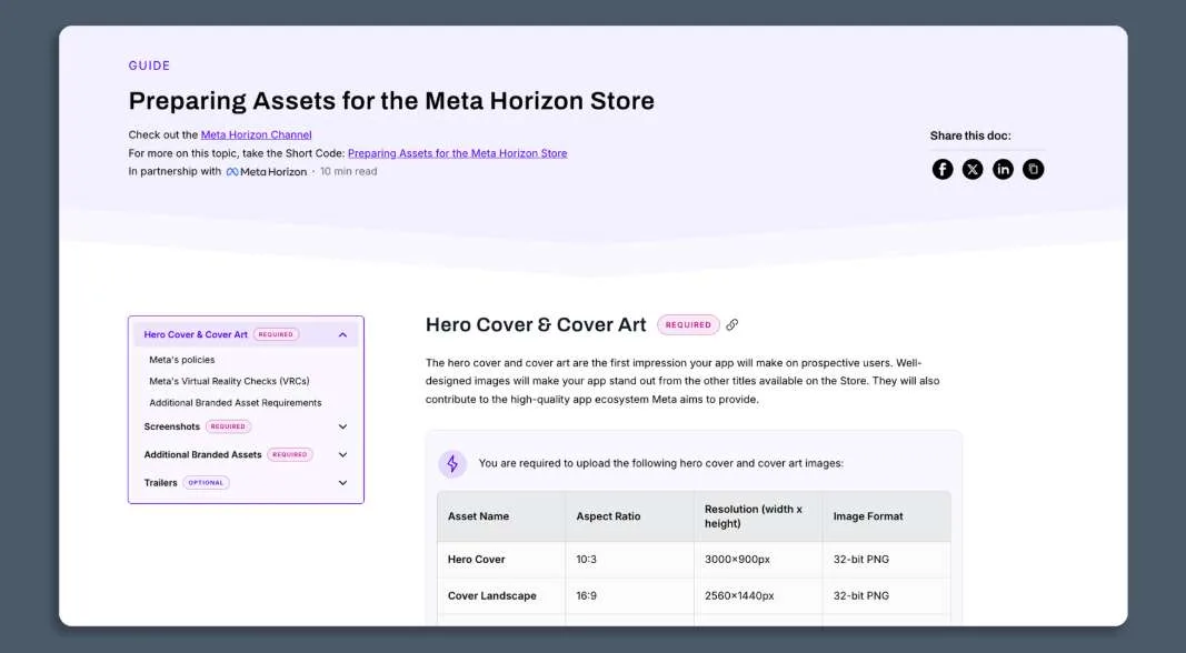 Meta详解App Lab应用转Horizon Store的五大挑战