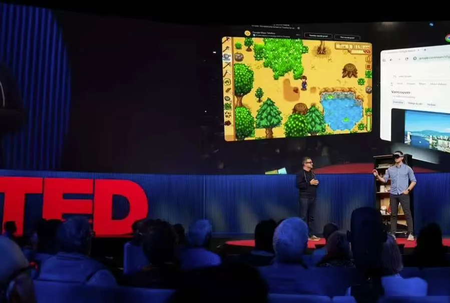 谷歌在TED 2025展示AR眼镜原型及三星合作MR头显"无限"​​