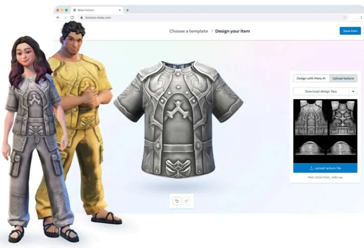 Meta Horizon推出生成式AI工具与虚拟形象服装变现功能