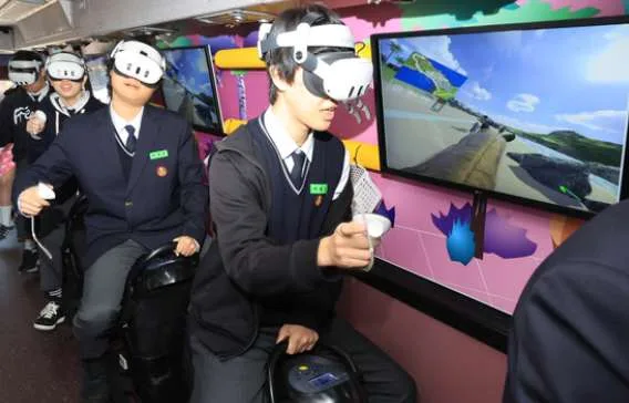 韩国技能大赛现“无马”骑乘，VR技术让青少年过足骑手瘾