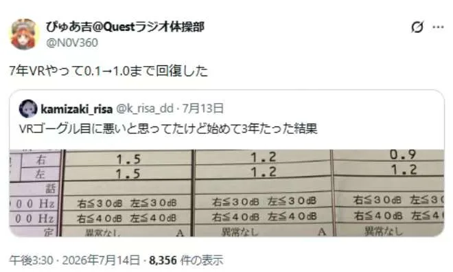 戴了3年头显视力提升到1.5，是VR的功劳还是假性近视缓解？