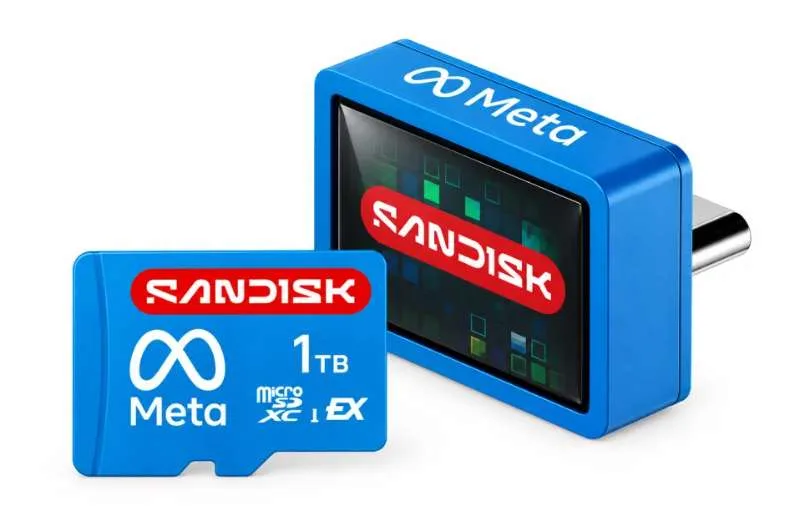 闪迪将推出官方“Made for Meta”认证的VR眼镜可扩展存储