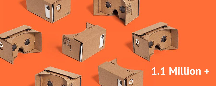 Google Cardboard目前已经售出超过110万台