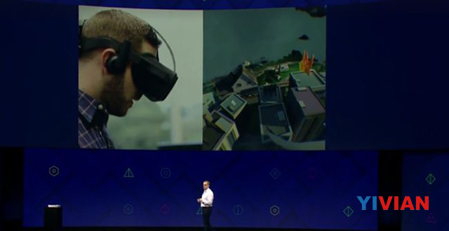 Facebook演示四摄像头无线VR头显Santa Cruz