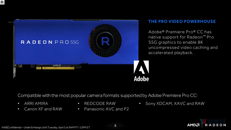与AMD合作，Premiere原生支持Radeon Pro SSG，实现更高效视频制作
