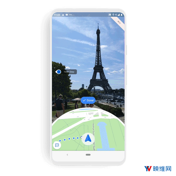 谷歌地图发布AR导航升级功能Live View，供快速、轻松、有用的行走指引