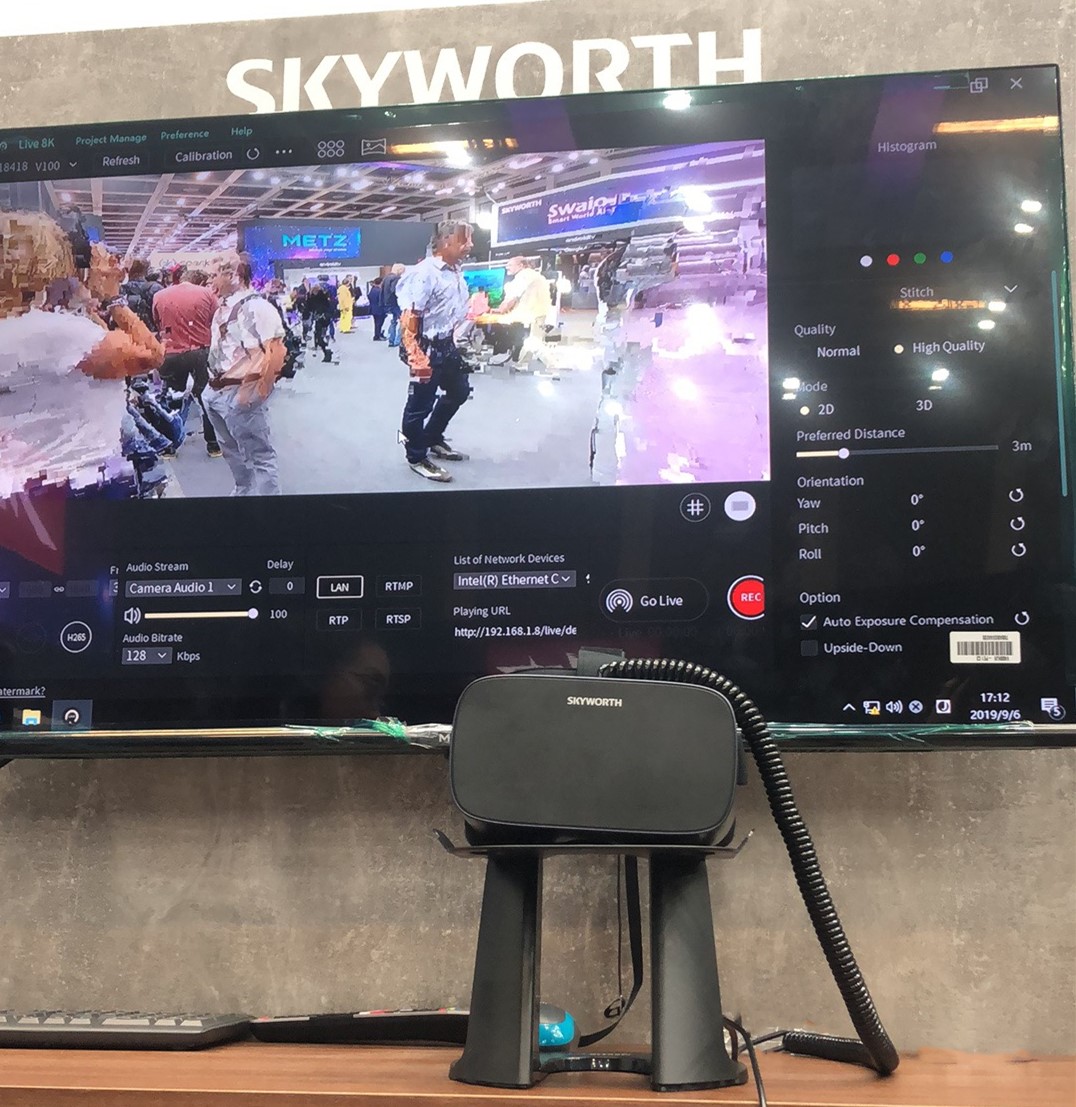 创维VR 正式亮相欧洲，展示最前沿的5G 8K VR直播系统