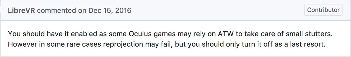 SteamVR用户该如何正确使用异步二次投影