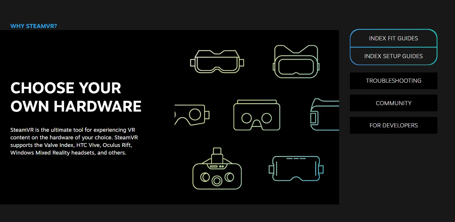 全新SteamVR官网上线，HTC Vive元素难见踪影