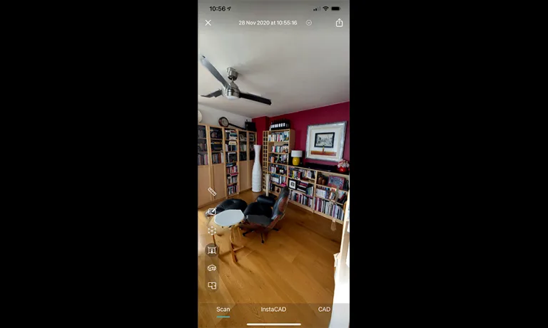 用iPhone 12 Pro LiDAR扫描,Canvas支持导出专业CAD模型