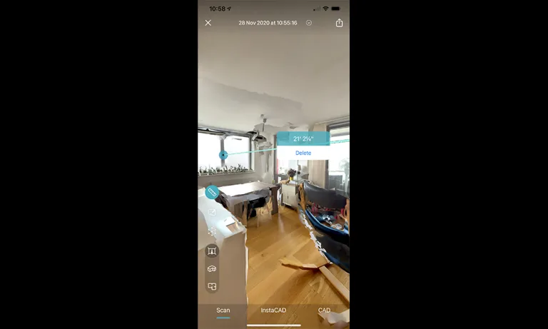 用iPhone 12 Pro LiDAR扫描,Canvas支持导出专业CAD模型