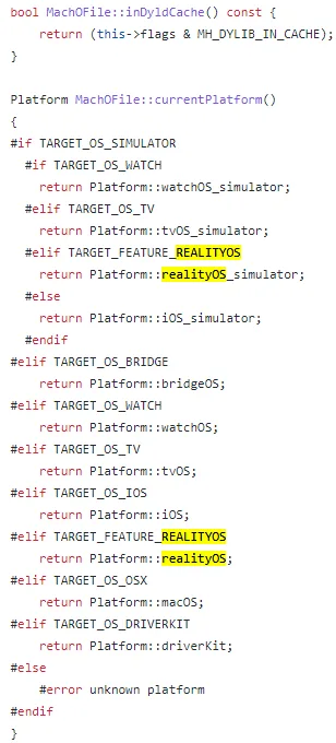 苹果开源项目C++代码泄漏疑似AR/VR操作系统的代码引用