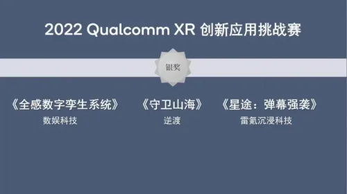 持续布局元宇宙！数娱科技荣获2022 Qualcomm XR 创新应用挑战赛银奖